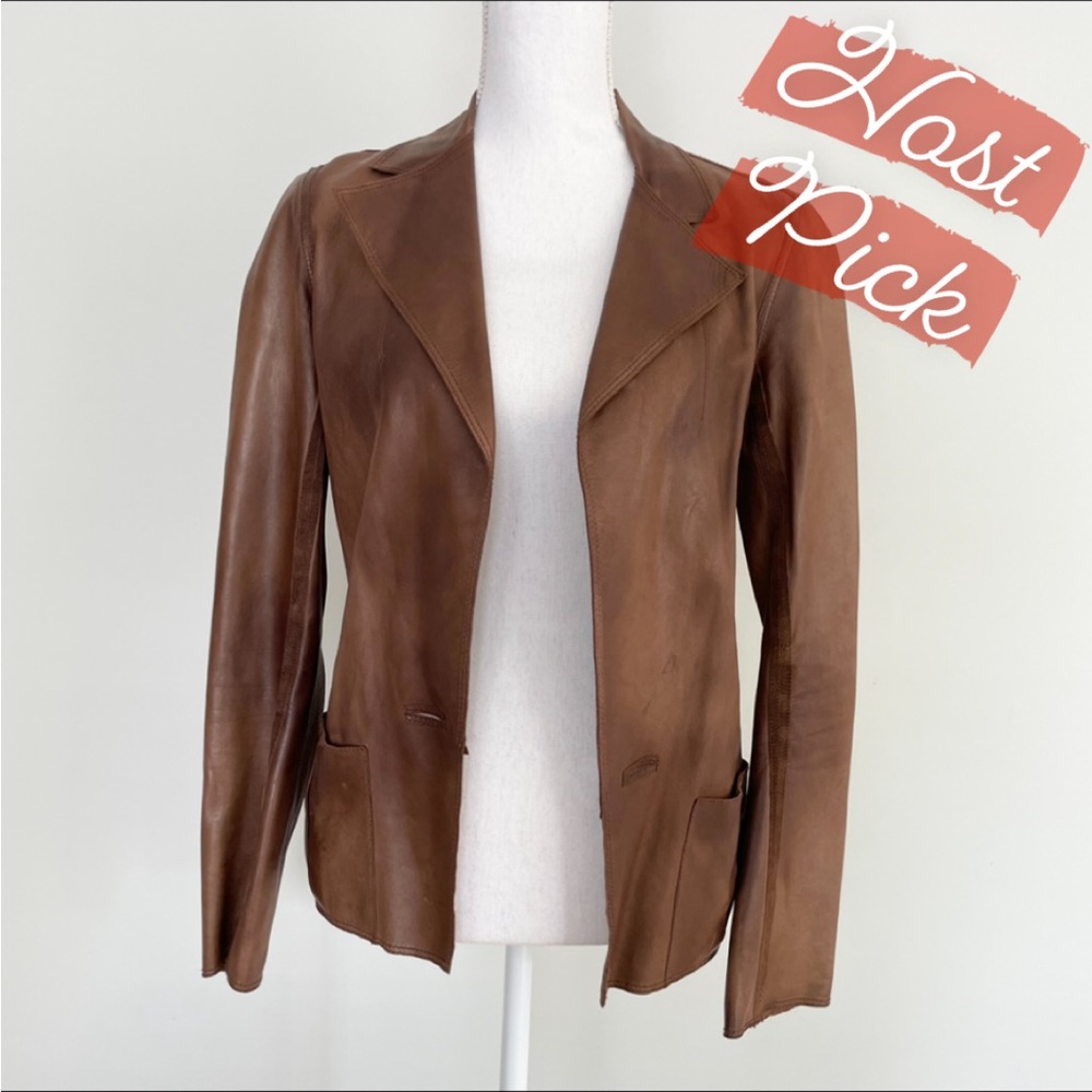 Lanvin Luxurious Lambskin European Blazer Jacket | Made in France | EU 38